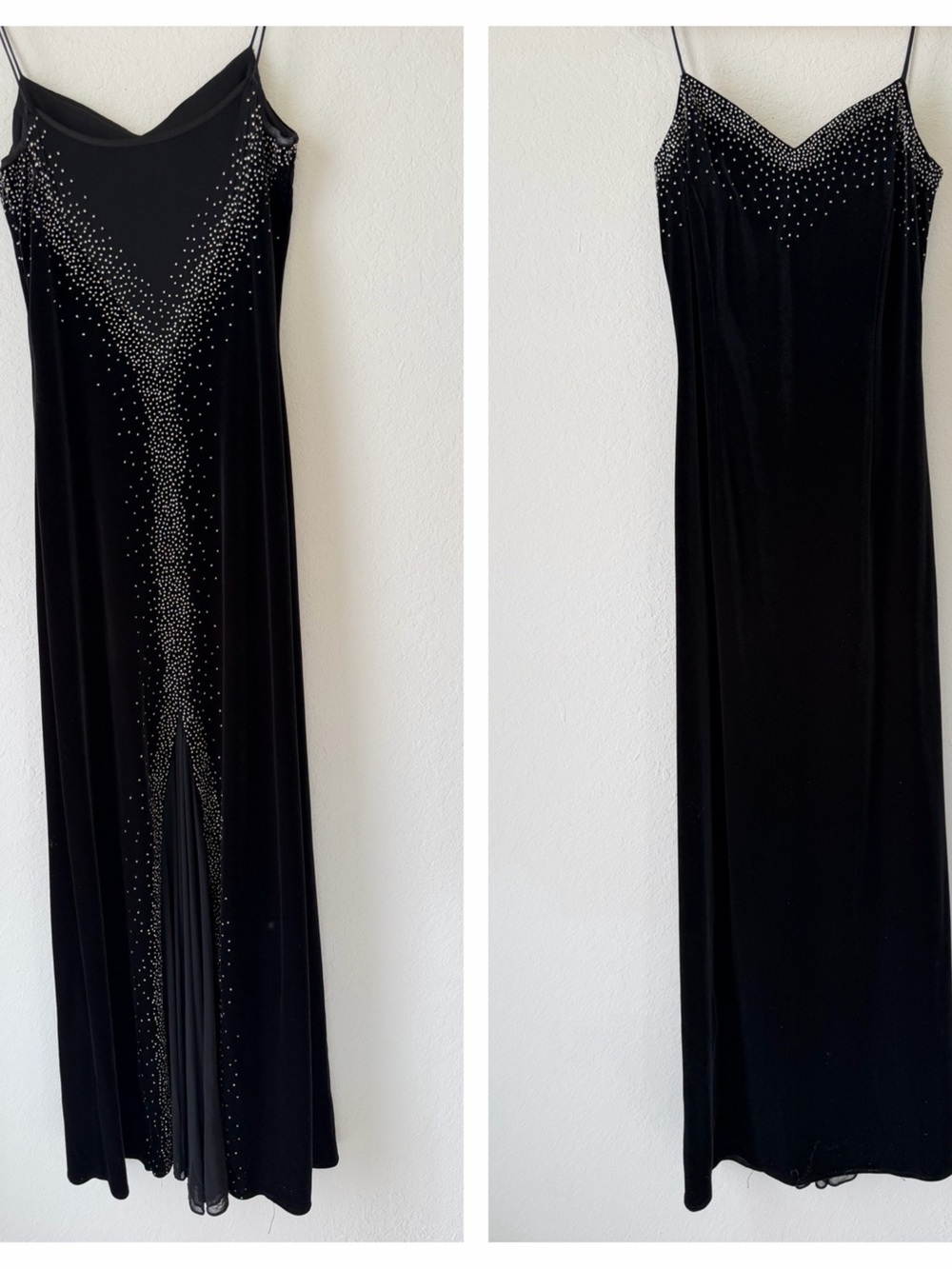 Vintage Velvet Beaded Gown Blondie Nights